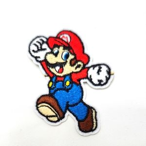 Super Mario Bros. Mario embroidered Iron on patch. New